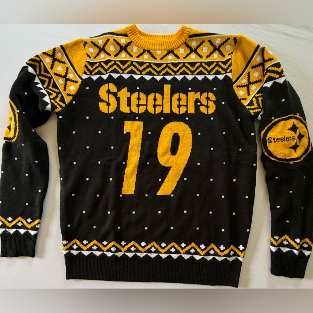Smith-Schuster Steelers 19 Knit Crewneck Women’s Sweater